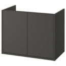 Шкаф под раковину с дверцами, 80x48x63 см, темно-серый IKEA HAVBÄCK 905.350.74