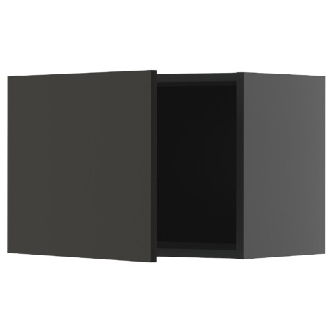 Навесной шкаф, черно-серый, Nickebo матовый антрацит, 60×40 см IKEA METOD МЕТОД 495.877.68